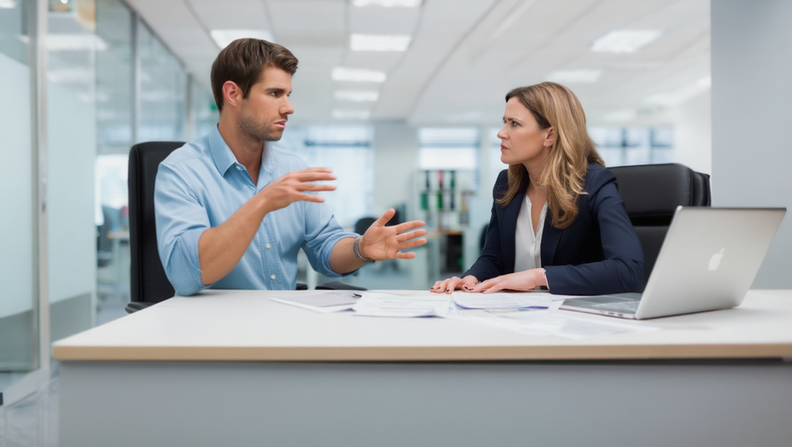 Mitarbeiter Motivation wiederherstellen - Führungskraft im Einzelgespräch