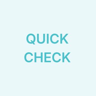 Nach dem Quick Check
