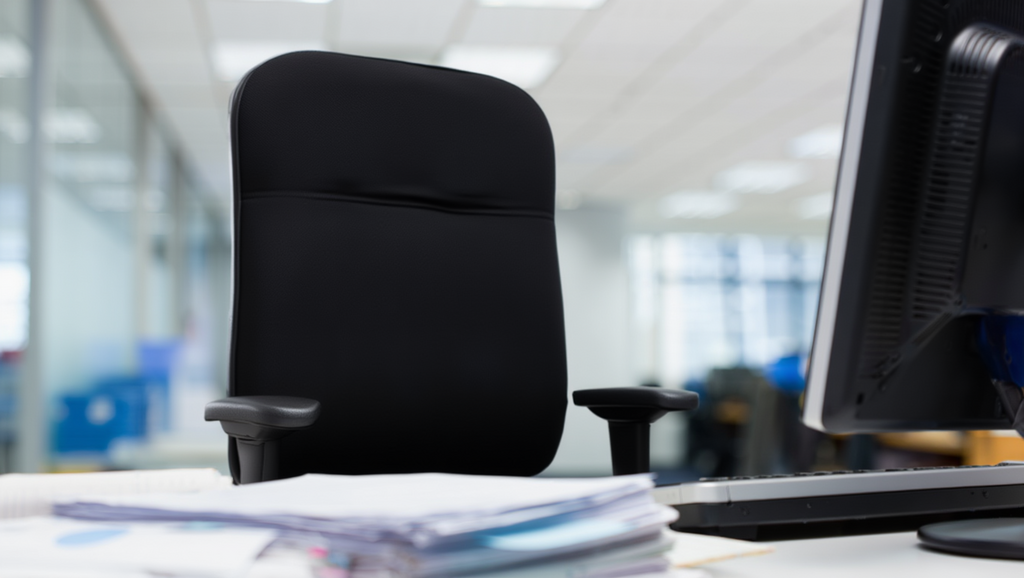 Leerer Stuhl im Büro - Mitarbeiter Desinteresse oder resigniertes Schweigen in Organisationen